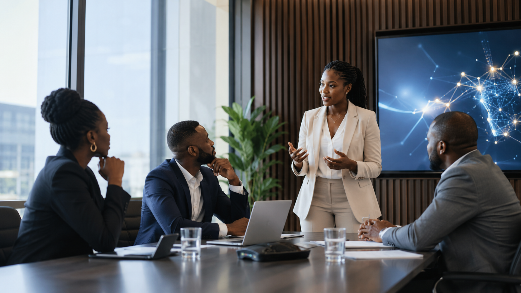 Promptly AI Africa team planning AI workflow automation