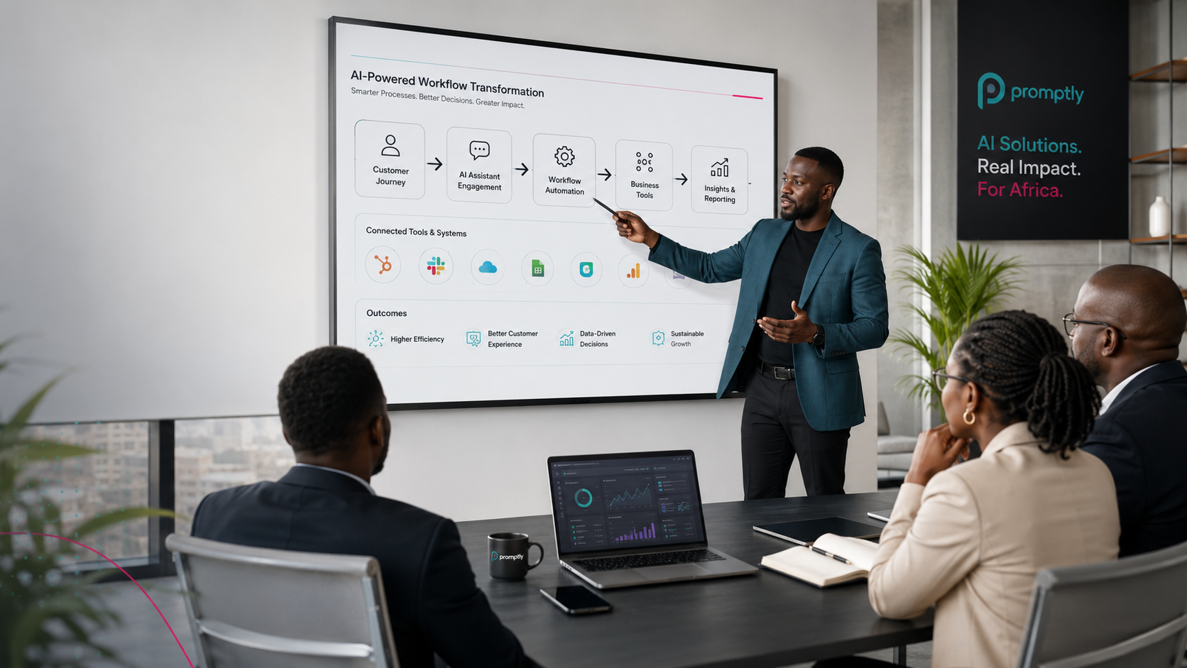 Promptly AI Africa AI workflow automation strategy session
